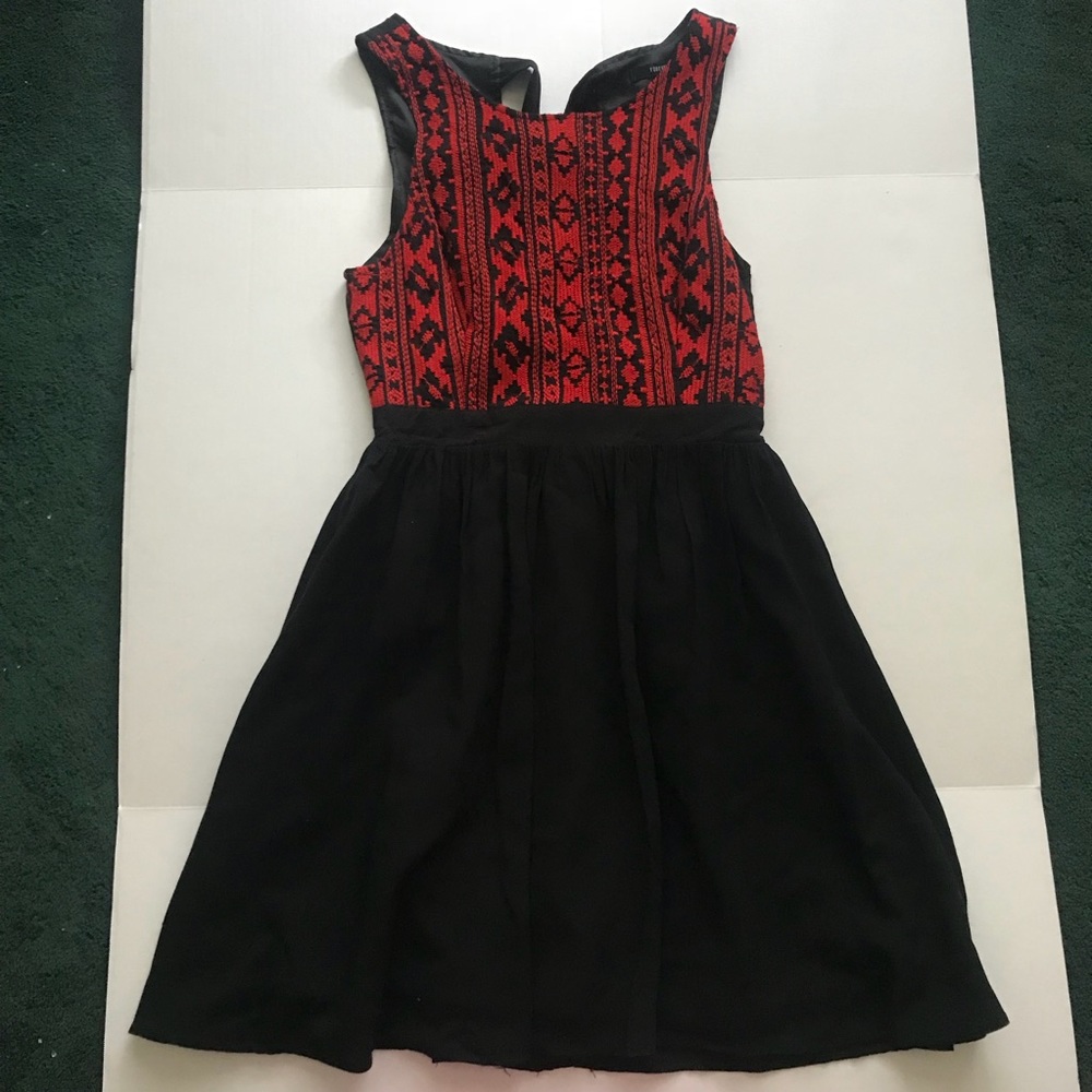 Forever 21 red black dress